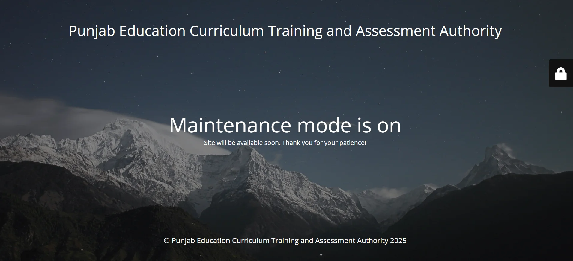 PECTAA Website Down Today