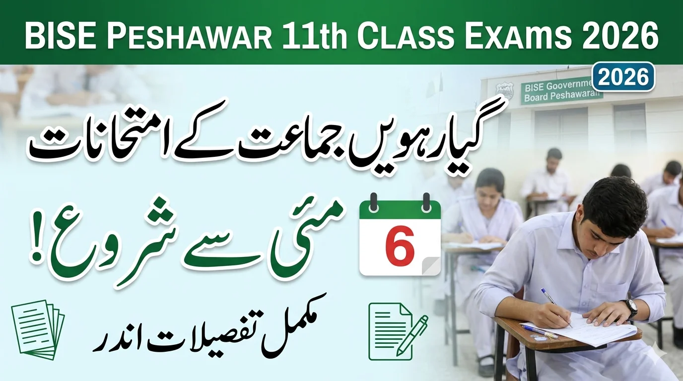 BISE Peshawar 11th Class Exams 2026 Starting May 6