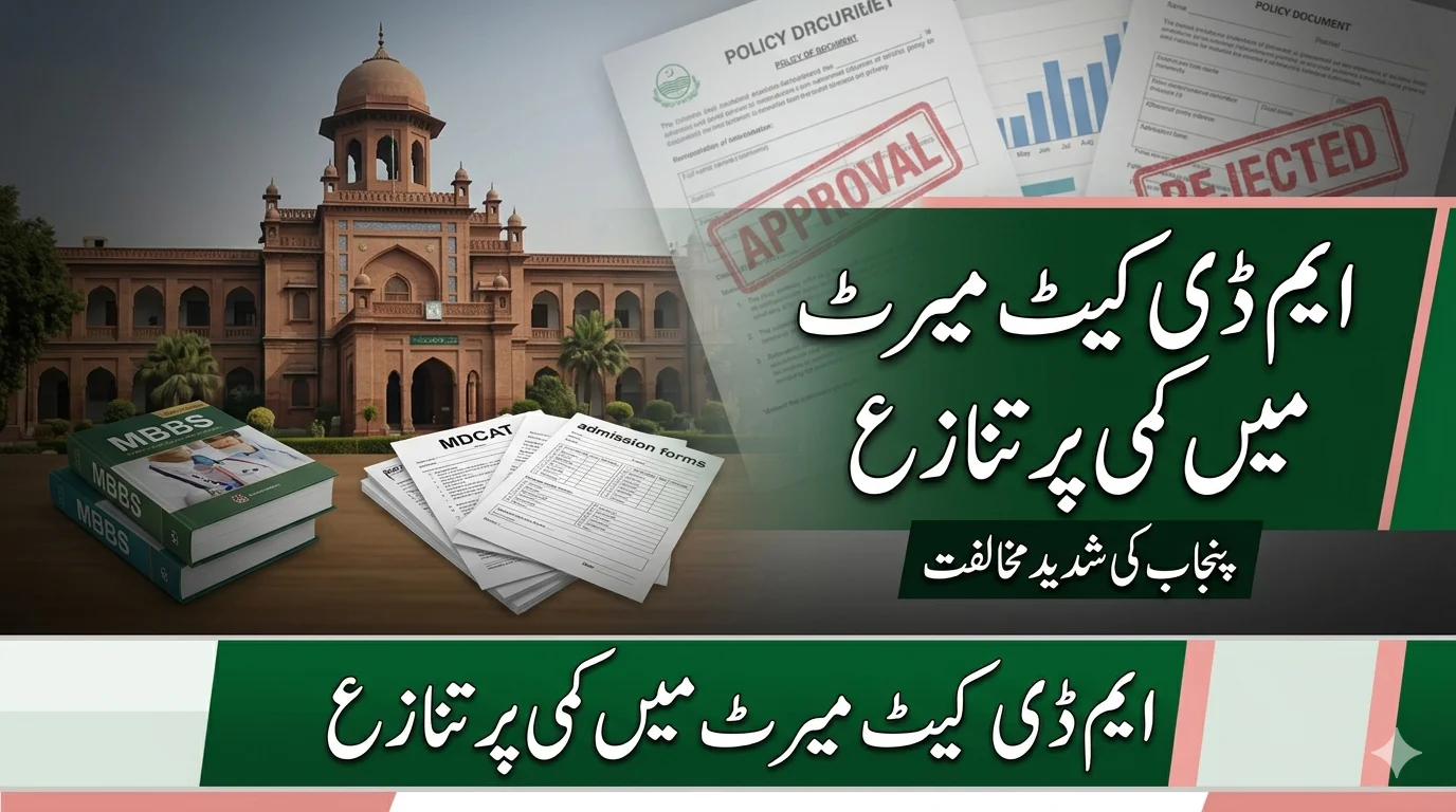 PMDC MDCAT Merit Cut Faces Backlash