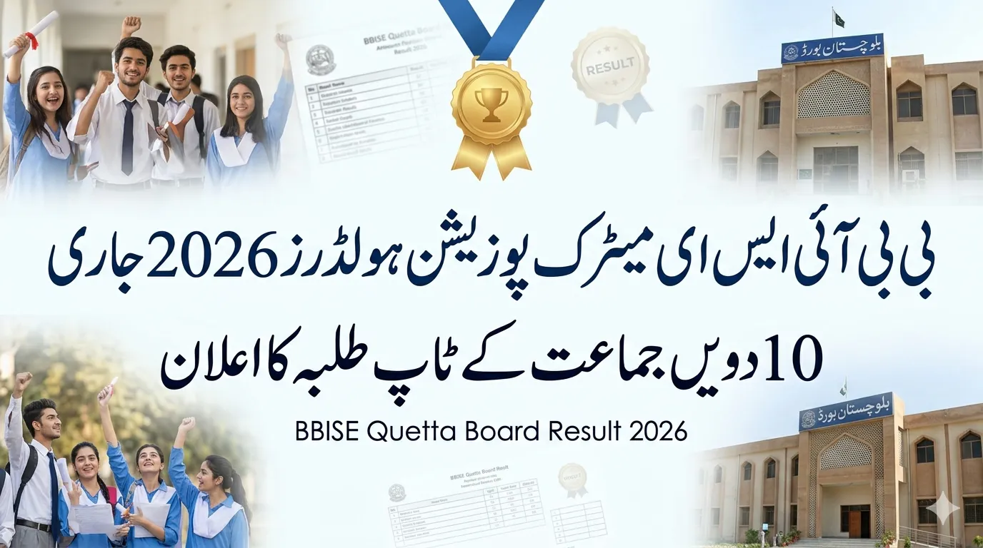 Balochistan Board Matric Position Holders