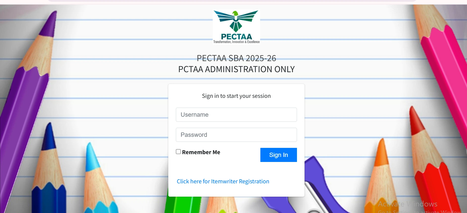 Pectaa Grade 5 registration